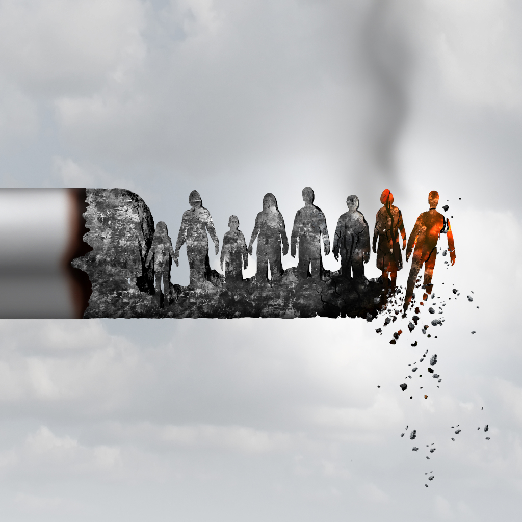 Cigarette détruisant des vies